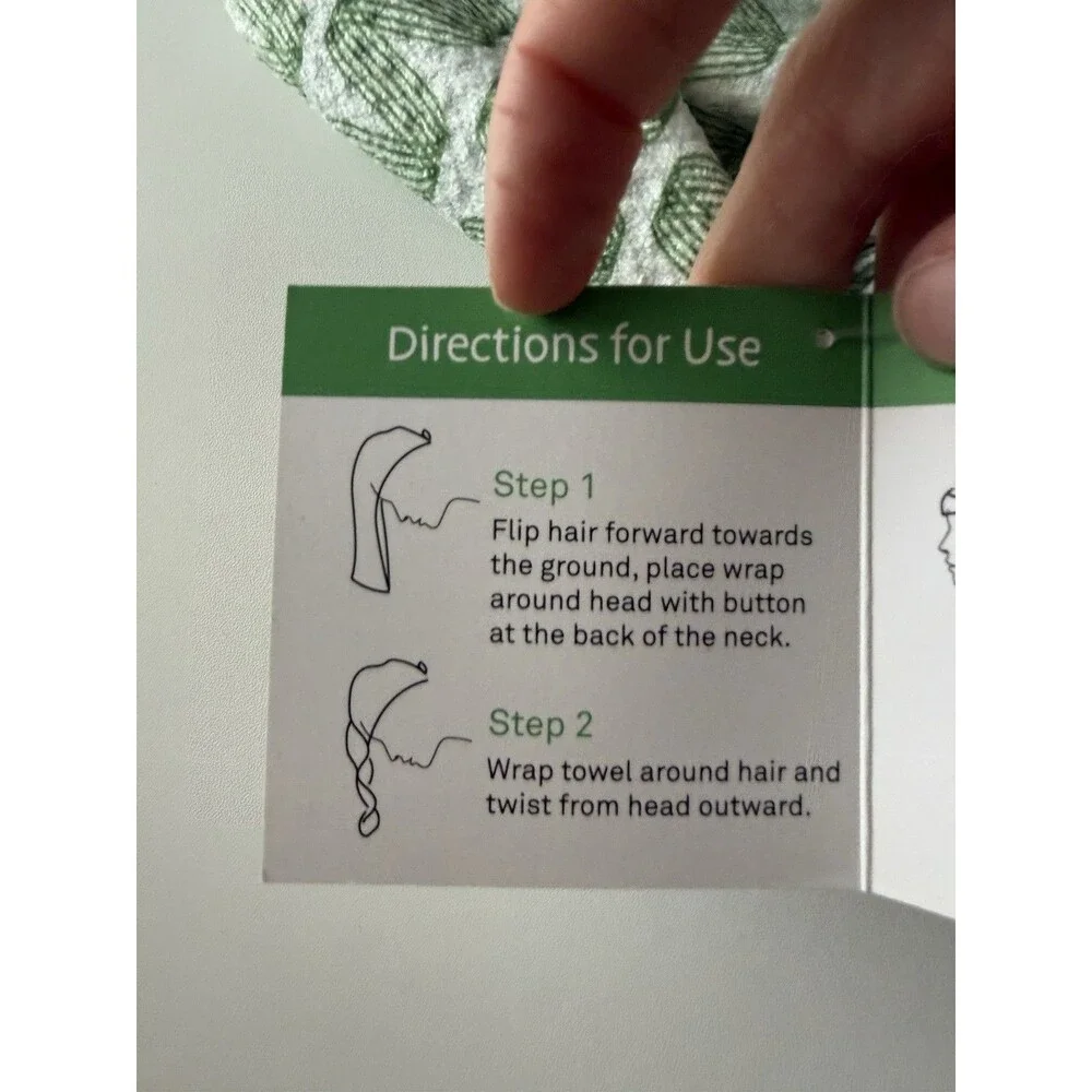Once Again Home Co. Fast Drying Hair Towel Green